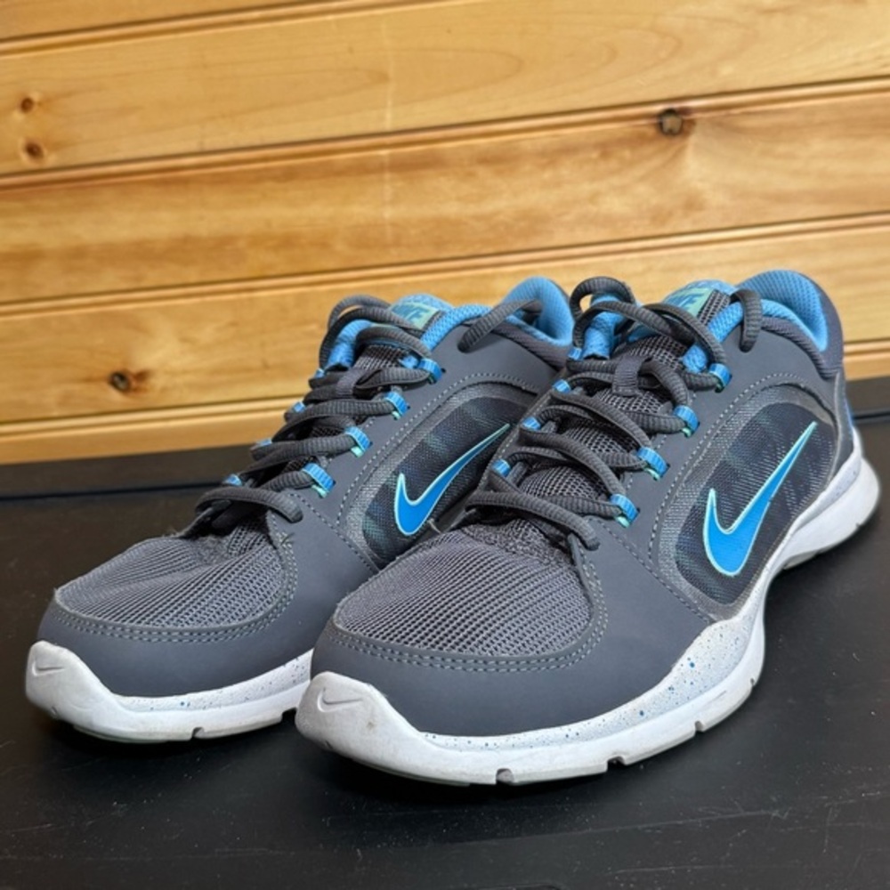Nike Flex Trainer 4 Women’s Charcoal and Teal Sneakers 643083-005 US 8